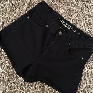 American Eagle Black High Rise Stretchy Shorts
